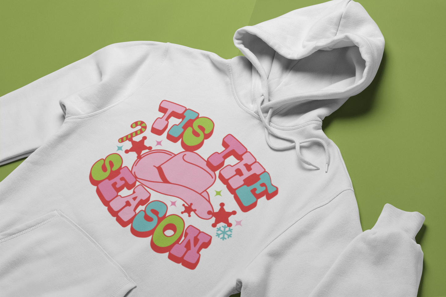 Tis the Season Pink Cowboy SVG Digital Download Design File