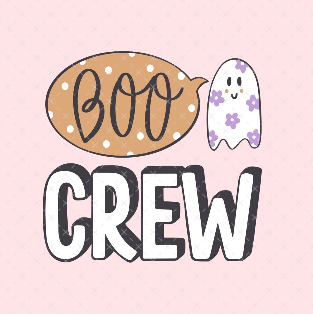 Boo Crew Fall Halloween SVG Digital Download Design File
