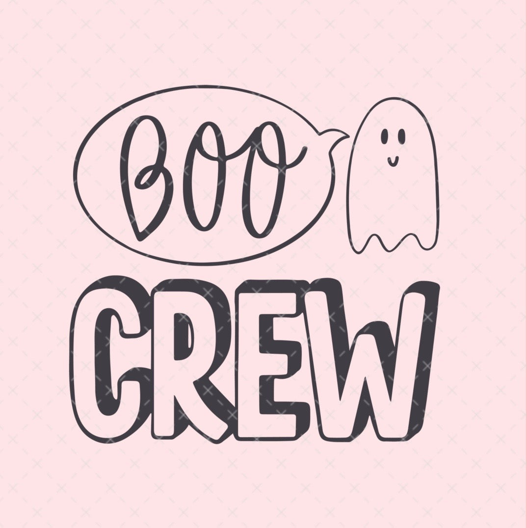 Boo Crew Fall Halloween SVG Digital Download Design File