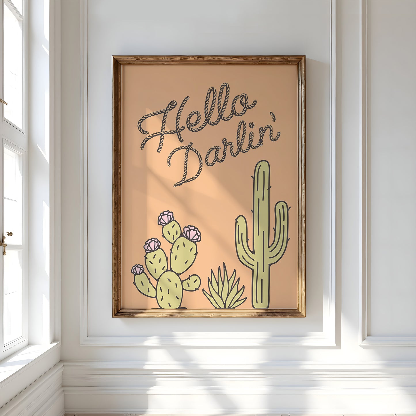 Hello Darlin' Western Digital Art Print Download