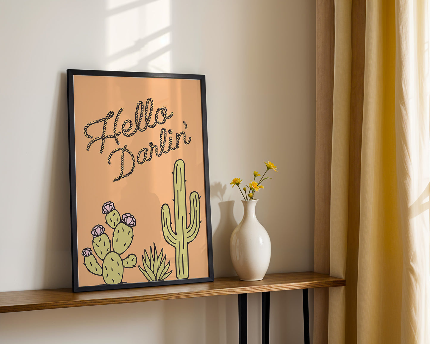 Hello Darlin' Western Digital Art Print Download