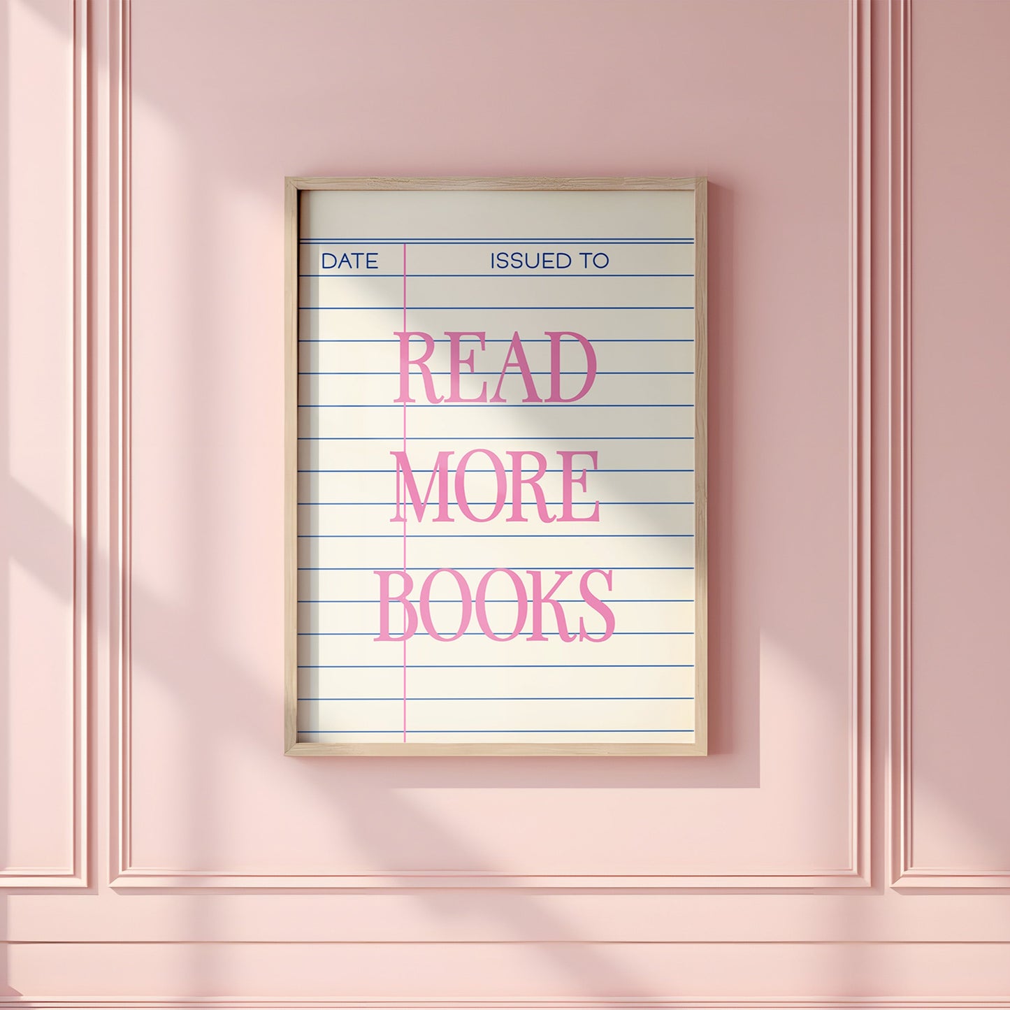 Read More Books Library Card Digital Art Print Download