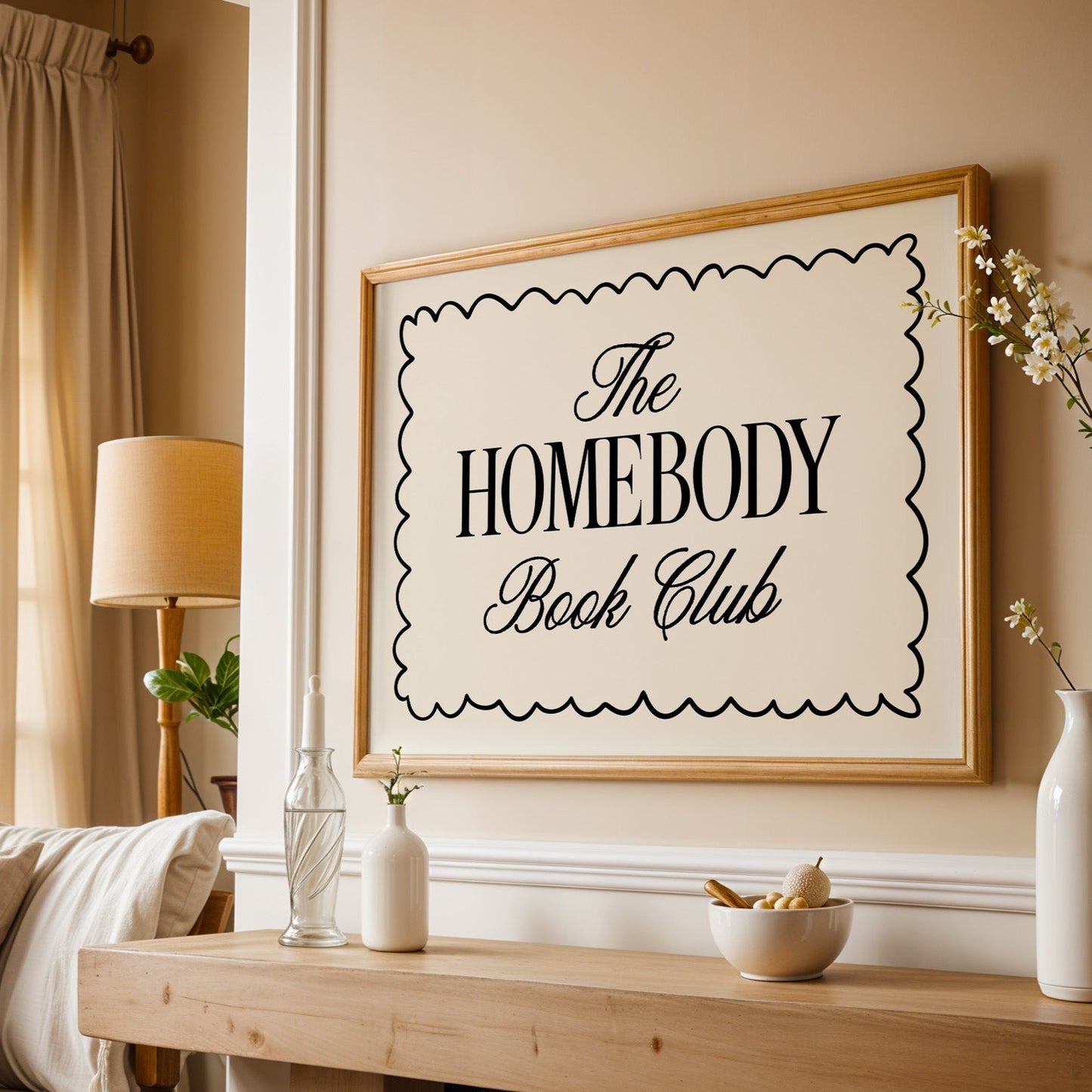 The Homebody Book Club Art Print Digital Download Design Cute Minimal Modern