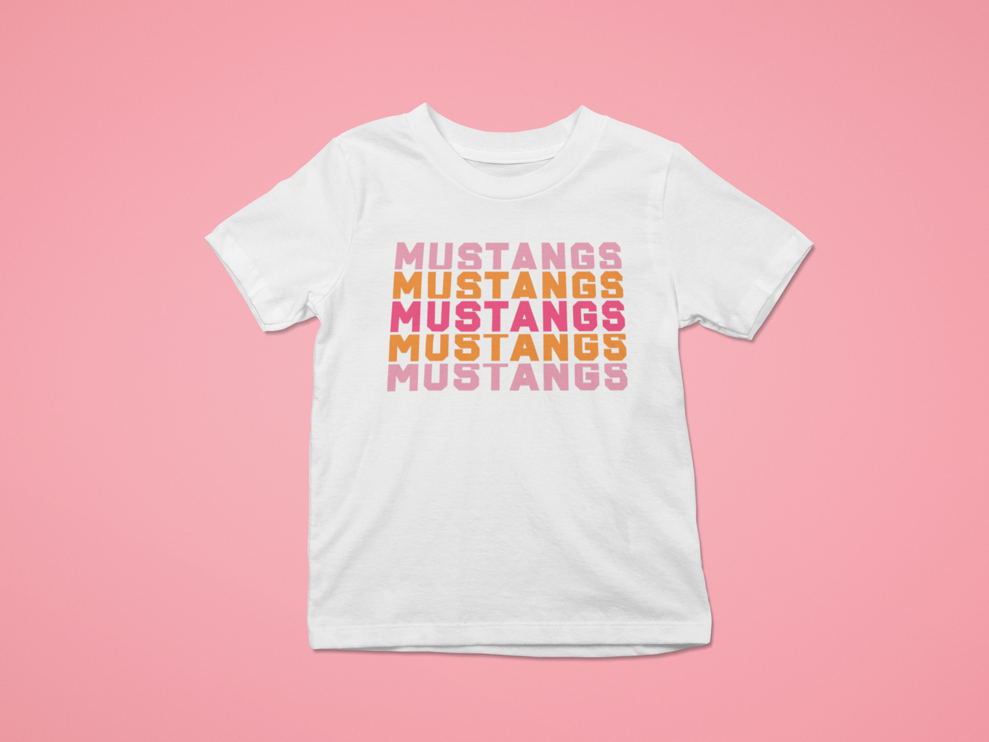 Mustangs Block Letter Mascot SVG Digital Download Design File