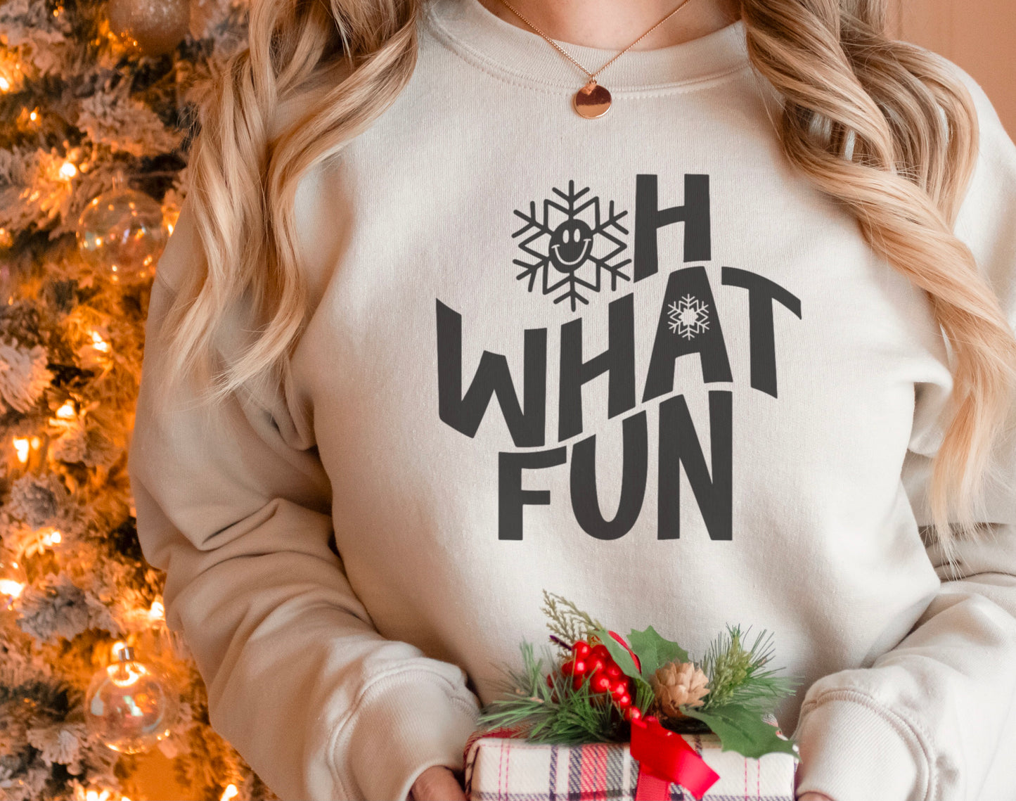 Oh What Fun Holiday Christmas SVG Digital Download Design File