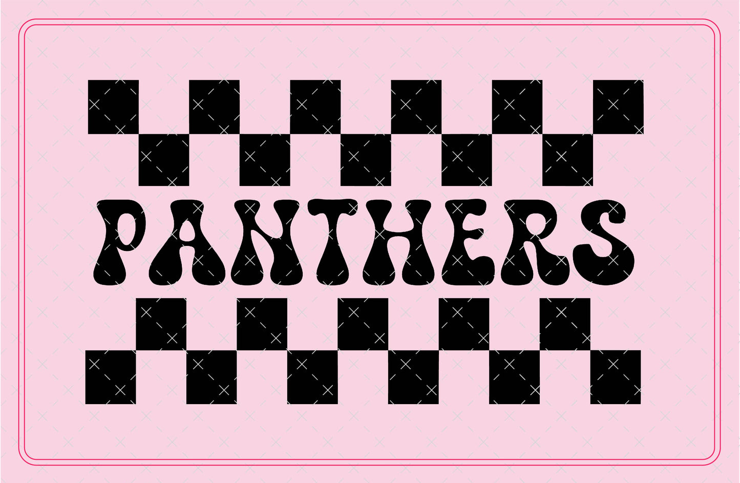 Panthers Mascot Checker SVG Digital Download Design File