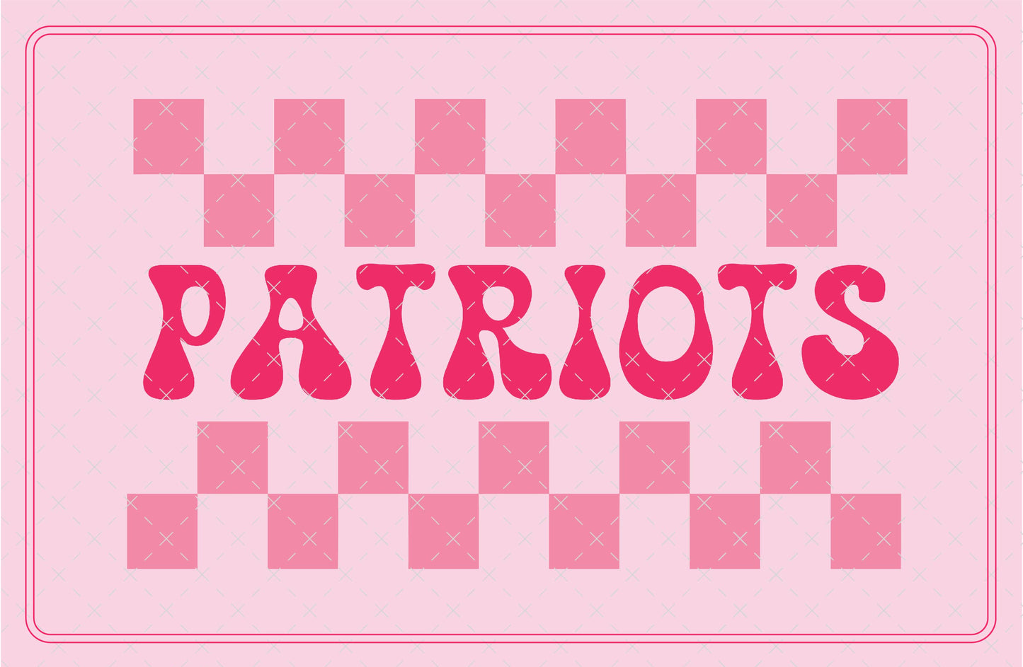 Patriots Mascot Checker SVG Digital Download Design File