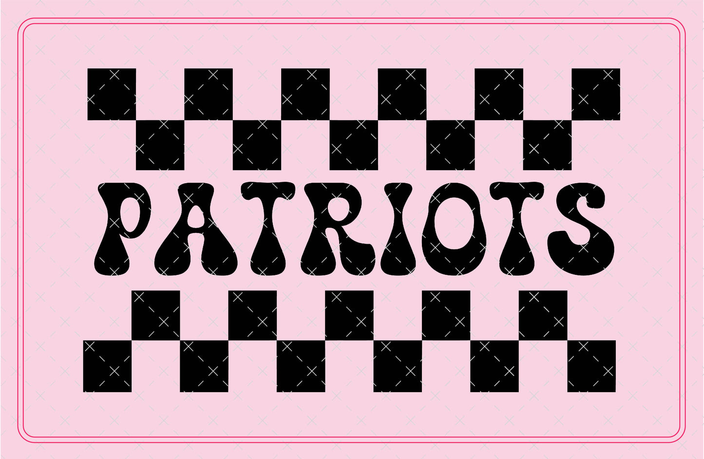 Patriots Mascot Checker SVG Digital Download Design File