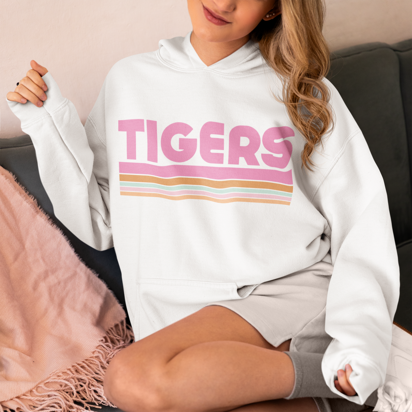 Tigers Retro Line Mascot SVG Digital Download Design File