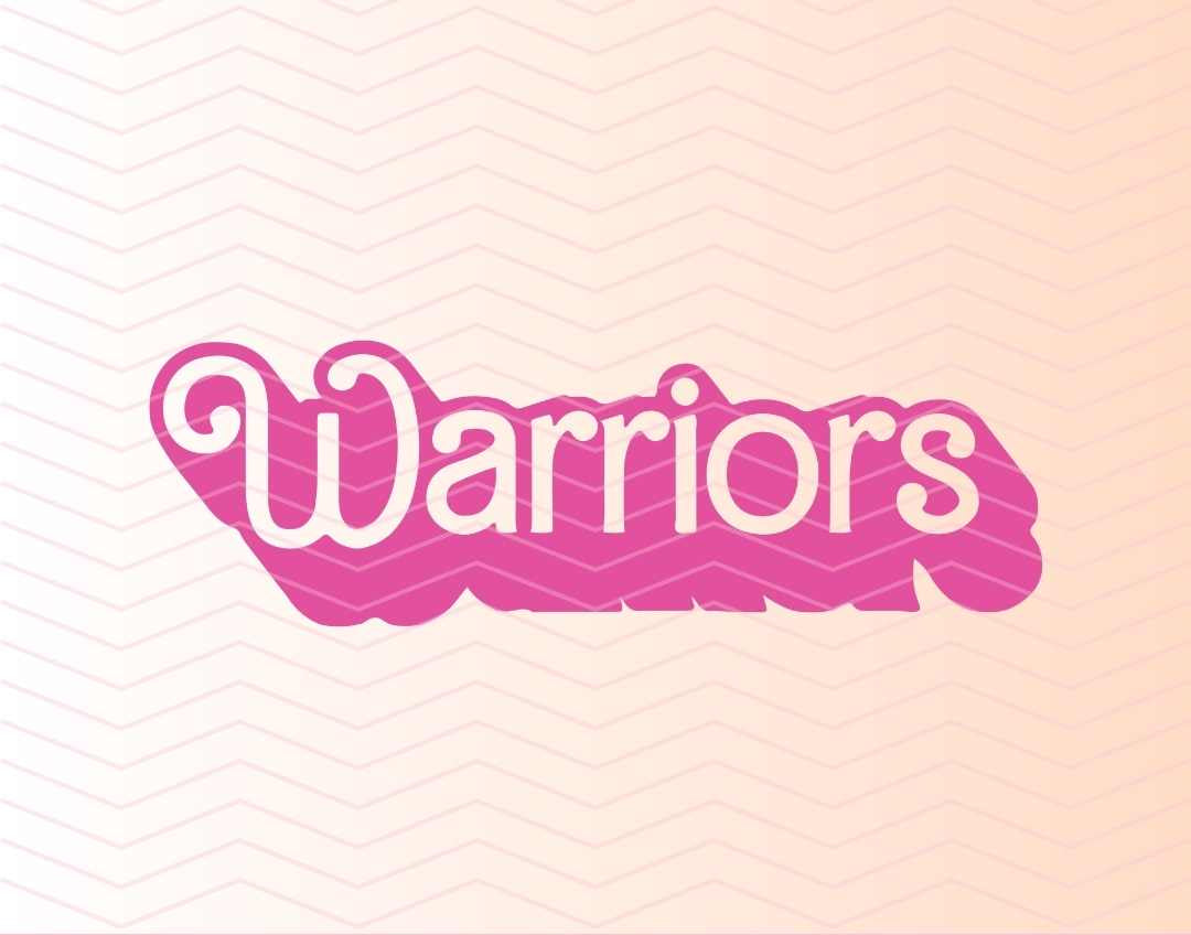 Warriors Mascot Barbie SVG Digital Download Design File