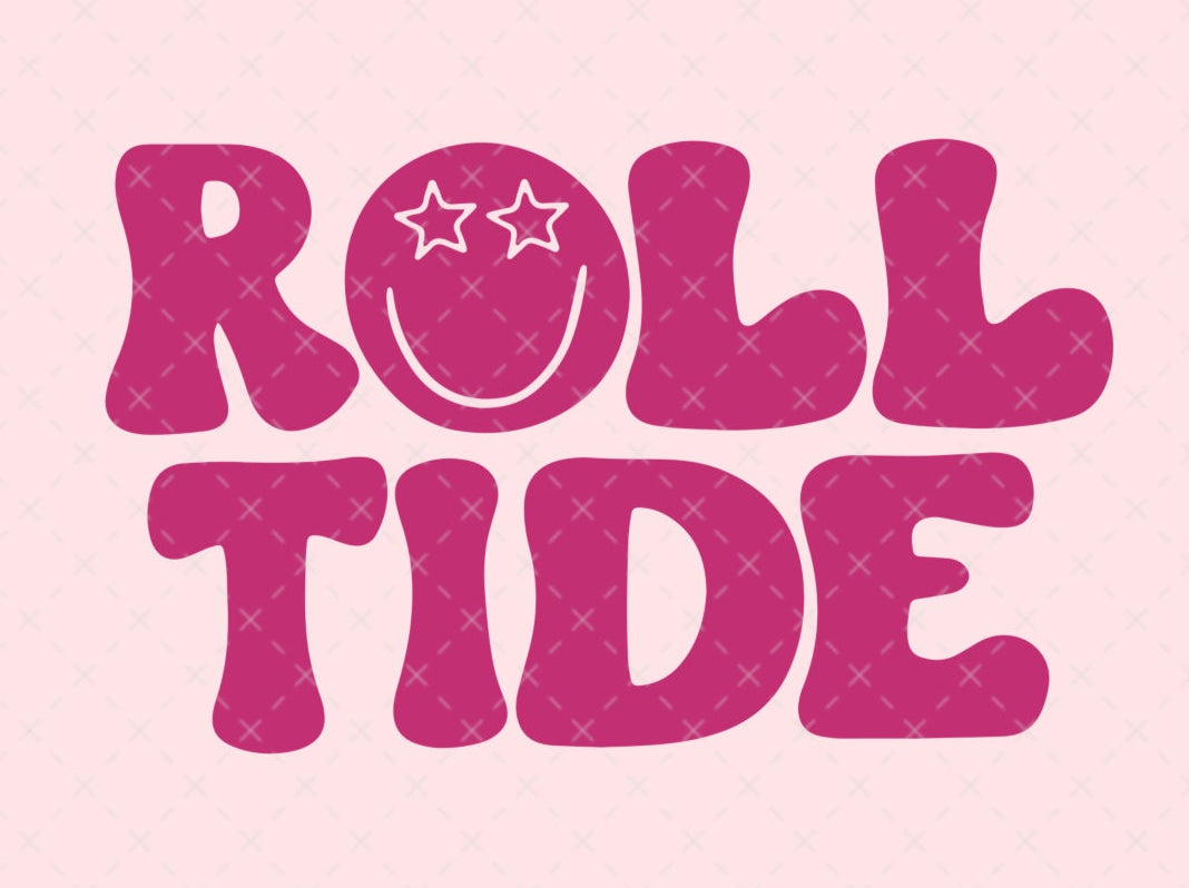 Roll Tide Happy Face SVG Digital Download Design File