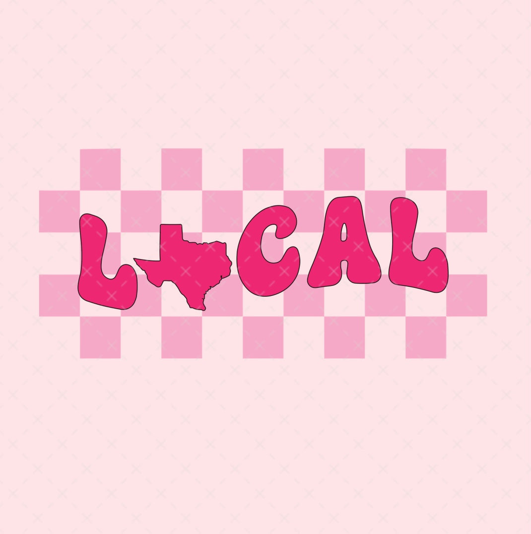 Texas Retro Checkerboard SVG Digital Download Design File