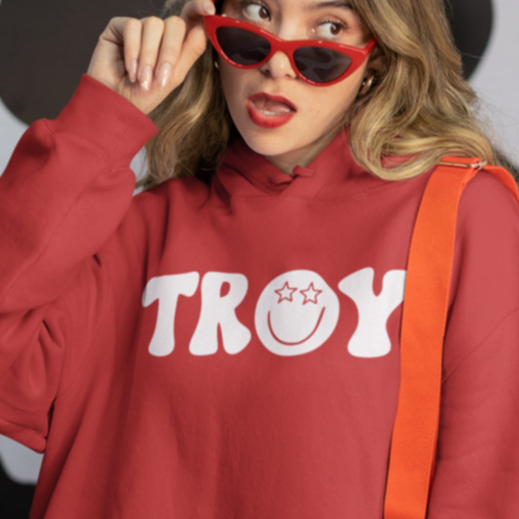 Troy Alabama Happy Face Hoodie SVG