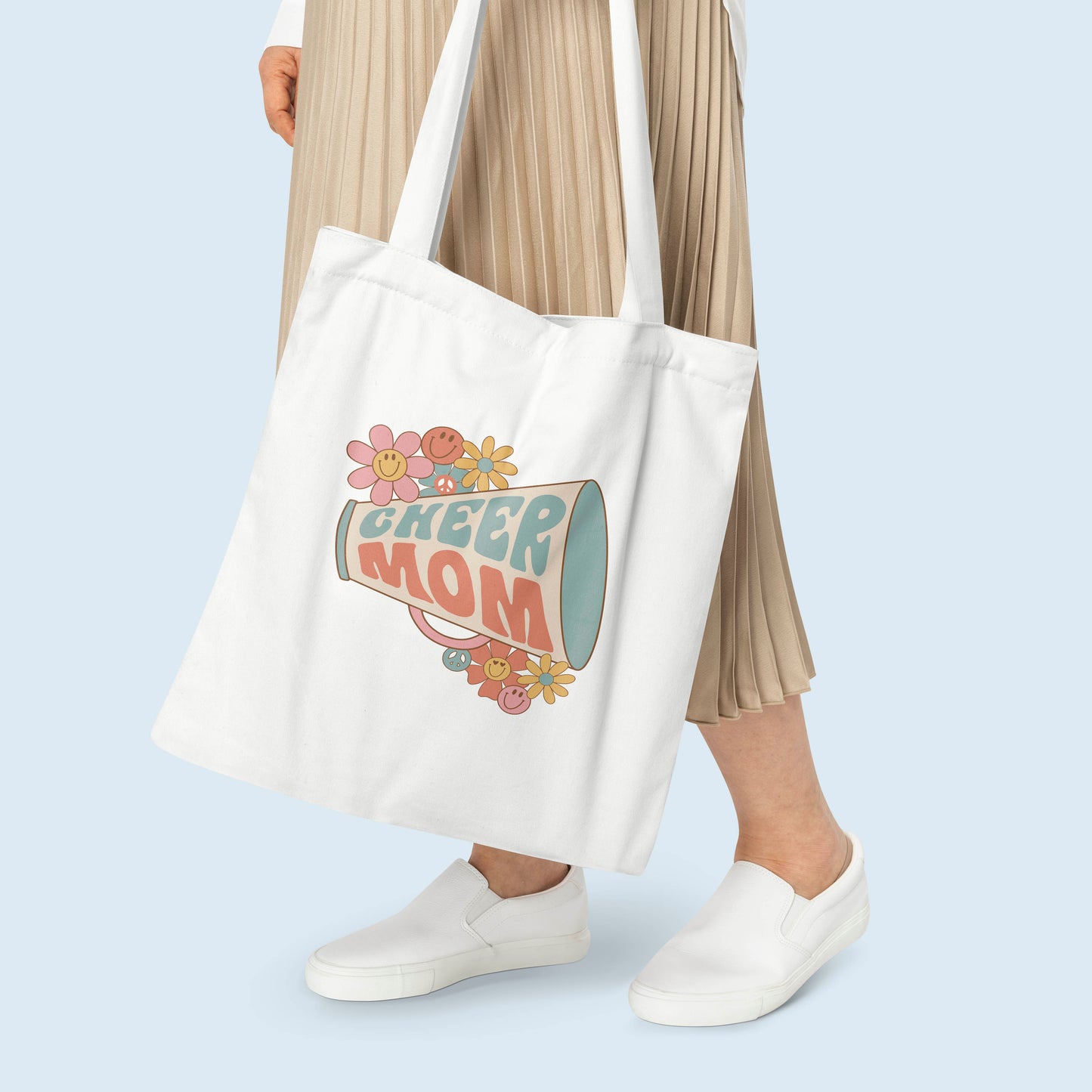 Cheer Mom Groovy PNG Digital Download Design File
