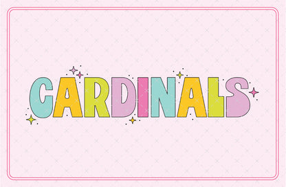 Cardinals Mascot Bubble Cute SVG Digital Download Design File