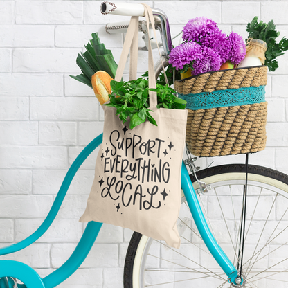 Support Everything Local Handlettered SVG Digital Download Design File