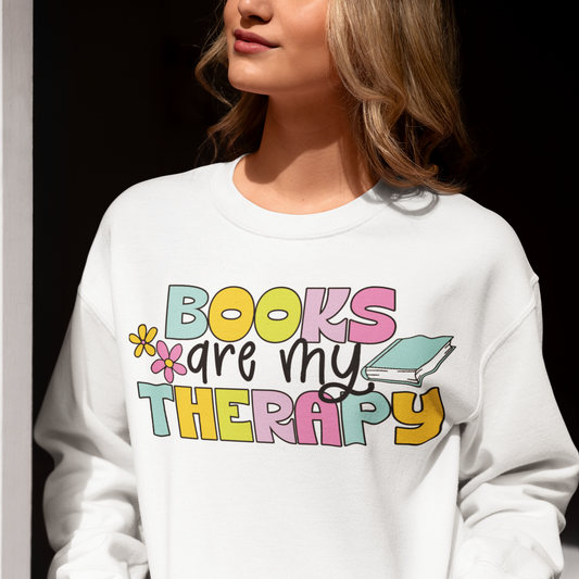 Books Are My Therapy SVG Digital Download Design File