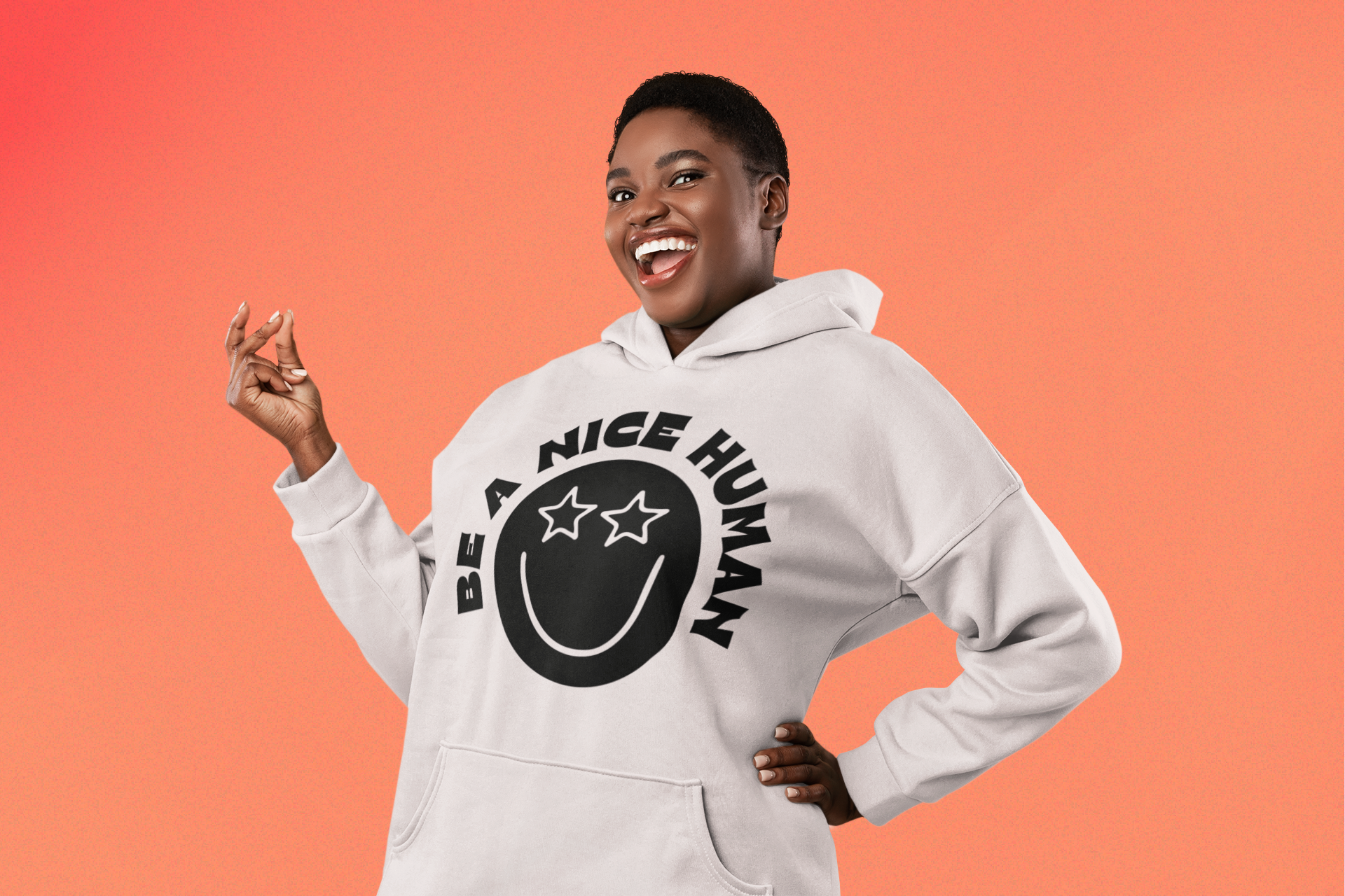 Be A Nice Human Hoodie SVG Design