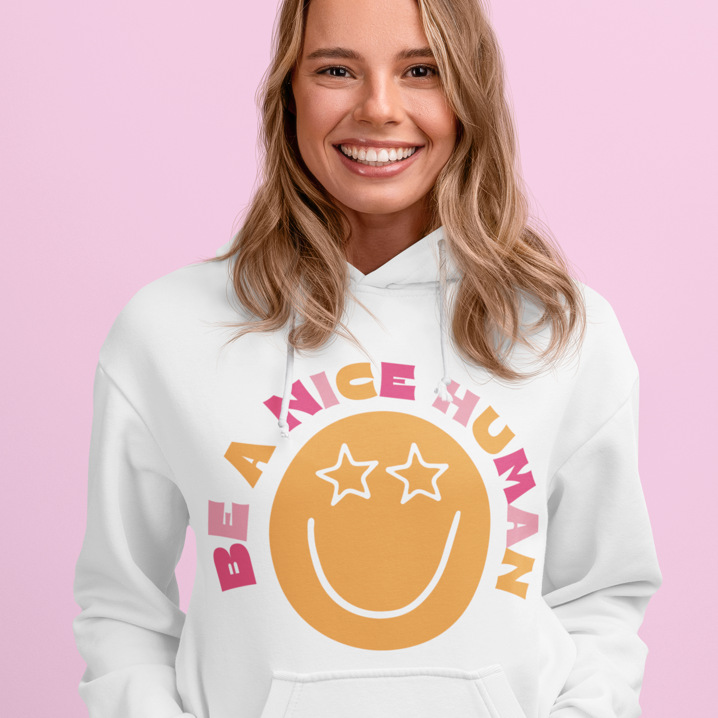 Be A Nice Human Hoodie SVG Design Sublimation DTF