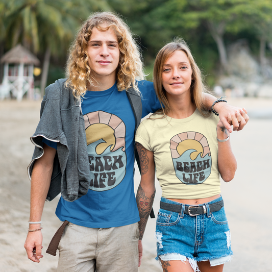 Beach Life Graphic Tee SVG Design File