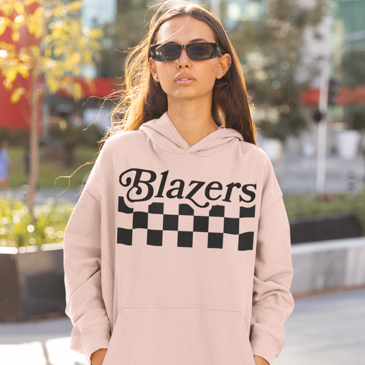 Blazers Retro Checker Mascot SVG Digital Download Design File