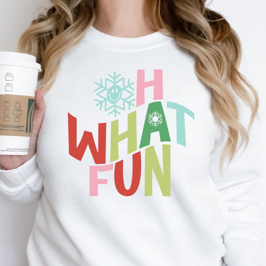 Oh What Fun Holiday Christmas SVG Digital Download Design File