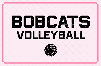 Bobcats Volleyball SVG Digital Download Design File