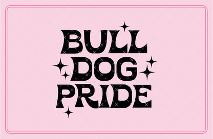 Bulldog Pride Mascot SVG Digital Download Design File
