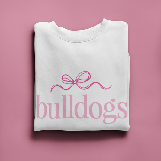 Bulldogs Bow Mascot SVG Digital Download Design File