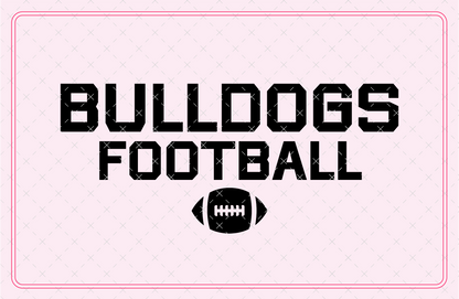 Bulldogs Football SVG Digital Download Design File