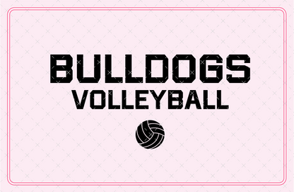 Bulldogs Volleyball SVG Digital Download Design File