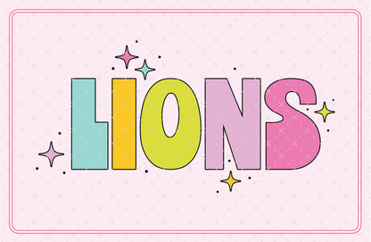 Lions Mascot Bubble Cute SVG Digital Download Design File
