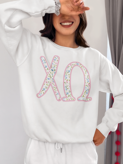 Chi Omega Coquette Sorority Letters Set SVG Digital Download Design File