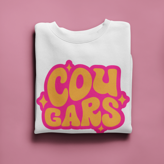 Cougars Retro Stars SVG Digital Download Design File