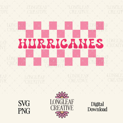 Hurricanes Mascot Checker SVG Digital Download Design File