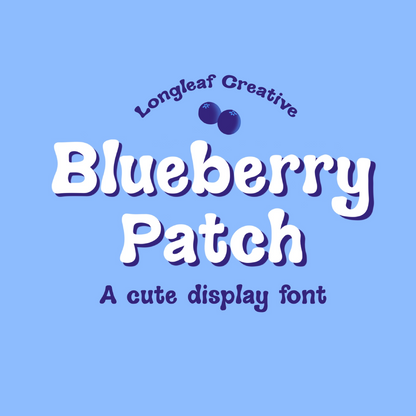 Blueberry Patch Handwritten Font