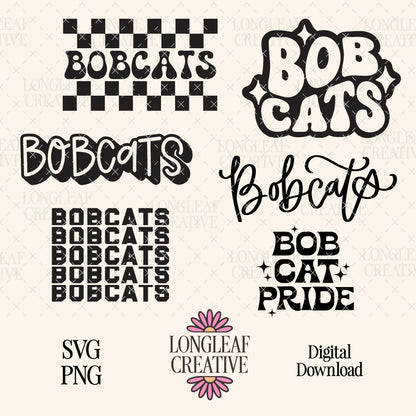 Bobcats Mascot SVG Bundle