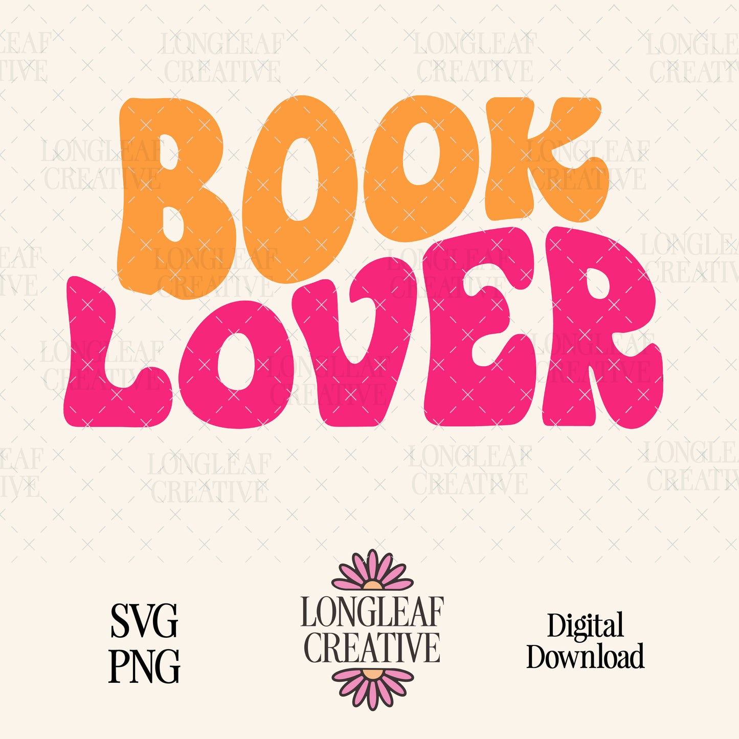 Book Lover SVG Digital Download Design File
