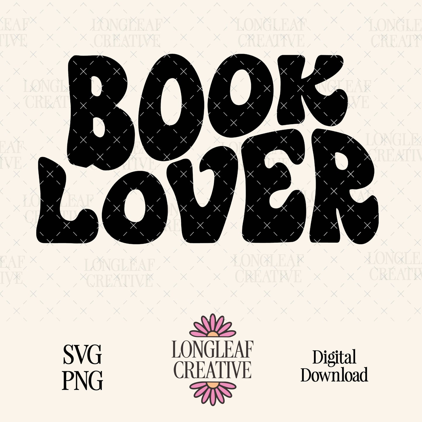 Book Lover SVG Digital Download Design File