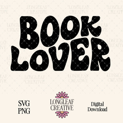 Book Lover SVG Digital Download Design File