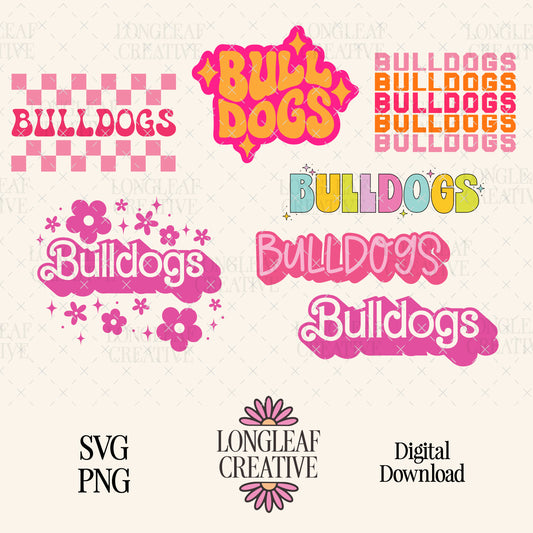 Bulldogs Mascot SVG Bundle