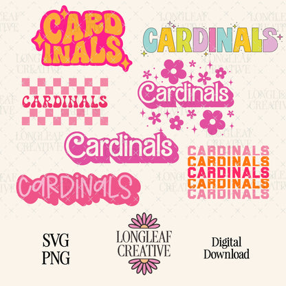 Cardinals Mascot SVG Bundle