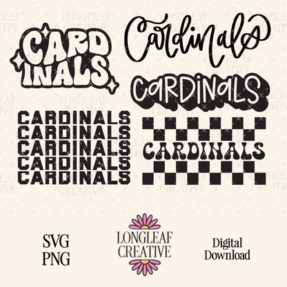 Cardinals Mascot SVG Bundle