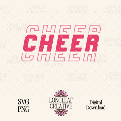 Cheer Athletic SVG Digital Download Design File