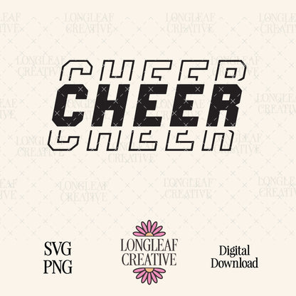 Cheer Athletic SVG Digital Download Design File