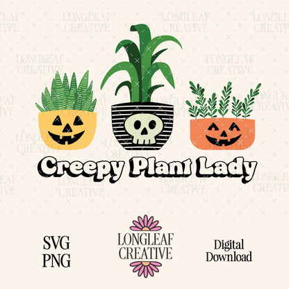 Creepy Plant Lady SVG Digital Download Design File