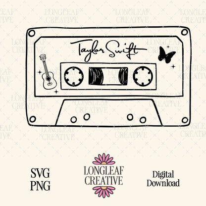 Taylor Swift Debut Mixtape SVG Digital Download Design File