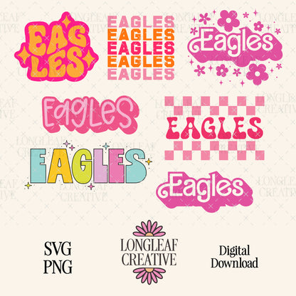 Eagles Mascot SVG Bundle