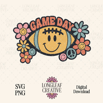 Football Game Day Digital Download Design File