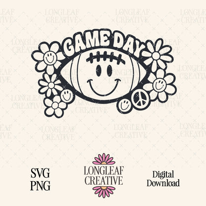 Football Game Day Digital Download Design File